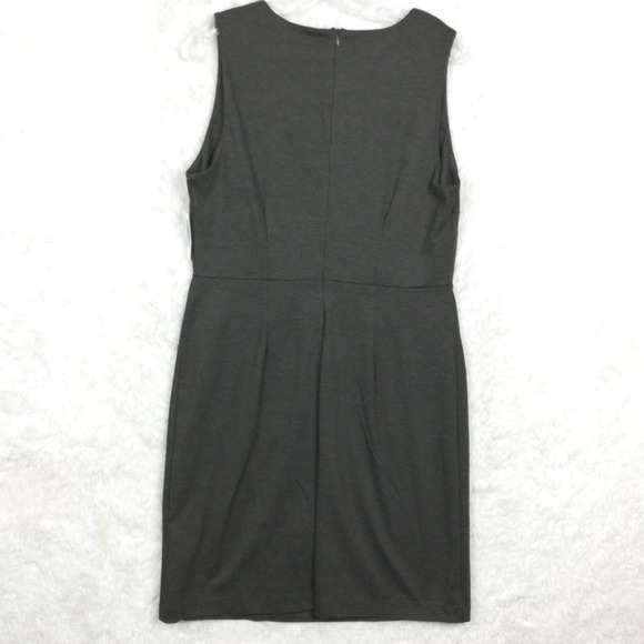 Old Navy Womens Dress Sheath Above‎ Knee Sleeveless Charcoal Gray Heather L New - Picture 2 of 10